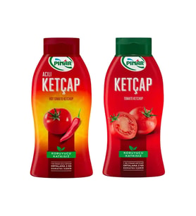 Pınar Ketçap 600 gr Acı ve Tatlı 2 li Set