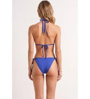Kadın Bikini Takımı Üçgen Kap Normal Bel Kolsuz Slip Alt Düz Desen Örme Kumaş Raşel Dokuma