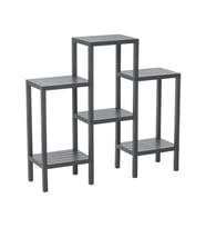 Lunaev 6 Raflı - Gri Modüler Ünite Plastik 108x100x29 Cm Çok Amaçlı Düzenleyici