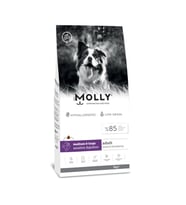 Molly Orta ve Büyük Irk Yetişkin Köpek Maması Kuzulu & Yaban Mersinli 2 Kg (Beyaz)