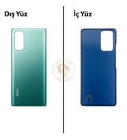 Xiaomi Redmi Note 10 Pro Aurora Yeşili Arka Pil Kapağı Batarya Kapağı Lazer Kesim Back Cover