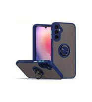 Samsung Galaxy A16 5g Kılıf Montreal Yüzüklü Silikon Kapak - Lacivert