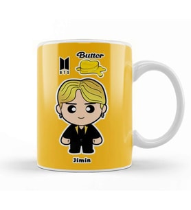 Bts Jimin Butter Version in Minime Style Kupa Bardak Porselen