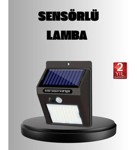 Solar LED Bahçe Aydınlatma – Hareket Sensörlü, Güneş Paneliyle Şarj Olan, IP65 Dayanıklı