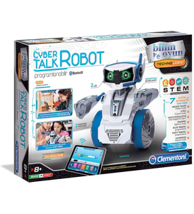 Clementoni Robotik Laboratuvarı - Cyber Talk Robot Oyuncak (Krem)