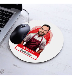 Kişiye Özel Hediye Karikatürlü En iyi Kasap Mousepad