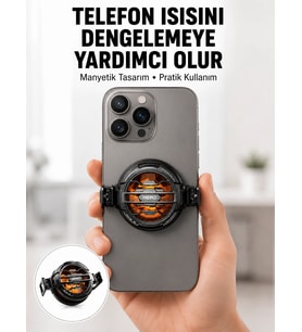 Mobil Oyunlar İçin Serinletici Telefon Fanı Sessiz Çalışma Geniş Kıskaçlı Tasarım Yeni Nesil