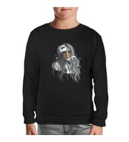 Billie Eilish - Mask Siyah Çocuk Sweatshirt
