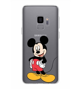 Samsung Galaxy S9 Kapak Mickey Mouse Tasarımlı Şeffaf Silikon Kılıf