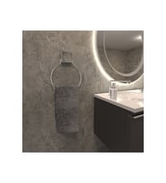 Decorev DC-4779 Dekoratif Yapıştırmalı Banyo Mutfak MetalYuvarlak Havluluk Krom 