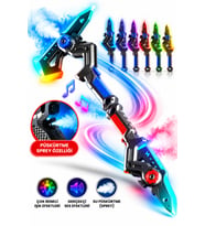 Oyuncak Balta 86 cm 2'si 1 Arada RGB Işıklı Sesli Şarjlı Buhar Püskürtmeli