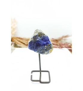Doğal Lapis Lazuli Taşı, Ayaklı, Sertifikalı, Şifa ve Dekorasyon için