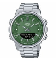 Casio AMW-880D-3AVDF Quartz Çelik Gri Yeşil Kadran 47 mm Erkek Kol Saati