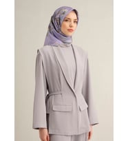 Armine Tivil İpek Eşarp 9324 - 87 Lila Karışık Desen