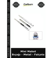Özel Üretim Hassas Kesim Hobi Ofis Kompakt Pratik Taşınabilir Mini Maket Bıçağı - Metal - Falçata