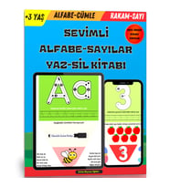 Sevimli Alfabe-Sayılar YAZ-SİL Kitabı