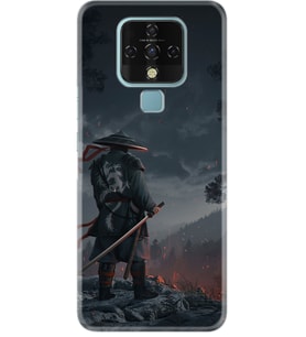Tecno Camon 16 Kılıf Silikon Desen Warrior 1653