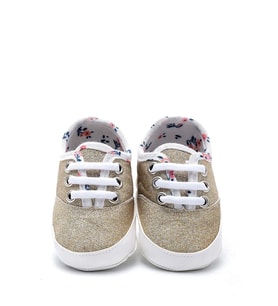 First Step Simli Patik - Gold 12-16 Ay / No.19 (Renksiz)