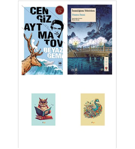 Kitap İnsanlığımı Yitirirken - Osamu Dazai - Beyaz Gemi Cengiz Aytmatov (2 NOT DEFTERLİ) (Renksiz)