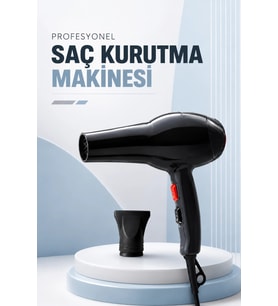 Tüm Saç Tiplerine Uygun, İki Kademeli Hız Ayarlı Fön Makinesi