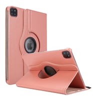 Microsonic Apple iPad Pro 11'' 2021 3. Nesil Kılıf (A2377-A2459-A2301-A2460) 360 Rotating Stand Deri Rose Gold