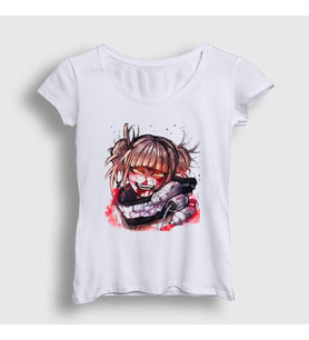 Presmono Kadın Beyaz Himiko Toga V2 Anime My Hero Academia T-Shirt 359541tt