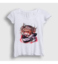 Presmono Kadın Beyaz Himiko Toga V2 Anime My Hero Academia T-Shirt 359541tt