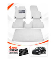 SMART FORFOUR (2004-2006) Uyumlu EVA Oto Paspas Bagaj Paspası Dahil Beyaz