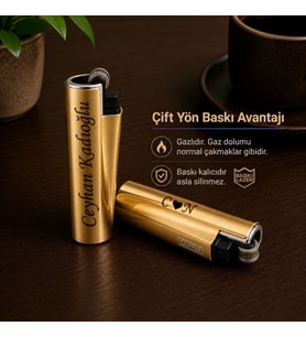5 Farklı Renk Seçeneğiyle Kişiye Özel Clipper Metal Çakmak - Erkek Kadın Eşe Arkadaşa Sevgiliye Babaya Kişiye Özel Hediye