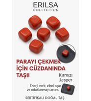 Sertifikalı Cüzdan Boy Kırmızı Jasper Taşı Kütle - Güçlü Bir Duruş ve Kararlılık Kazandırır (Çok Renkli)