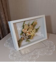 21x30 cm Verda Hediyelik Anı Çerçevesi-Özel Gün Çiçeklerinizi Kendiniz Tasarlayın!- Hediye Çiçekleriniz İçin Özel Çerçeve