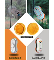Cam Silme Robotu Bezi Cambaz Active Ve Light Uyumlu Mikrofiber Bez - 1 Çift
