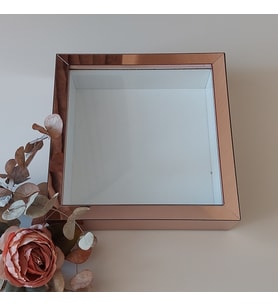 25X25 ROSE KAPLI LEDSİZ DERİN ANI ÇERÇEVESİ! ÖZEL GÜN ÇİÇEKLERİNİZ İÇİN
