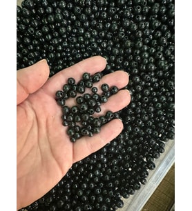 110 GR SİYAH DELİKLİ 2 BOY KARIŞIK BONCUK TAKI HOBİ BONCUK 050 MM- 030MM
