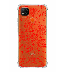 Xiaomi Redmi 9C Köşe Korumalı Antişok Kapak Nostalji Desen Tasarımlı Şeffaf  Kılıf