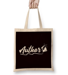 Author Writer Novelist Literature Bookworm Library Reading Bez Çanta Uzun Saplı