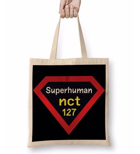 NCT 127 Superhuman 03 Bez Çanta Uzun Saplı