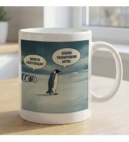 BK Gift Nihilist Penguen Beyaz Kupa Bardak -13, Ofis ve Hediye Kupası, Arkadaşa Hediye