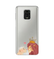 Redmi Note 9 Pro / 9s Uyumlu Aslan Kral Tasarımlı Şeffaf Telefon Kılıfı