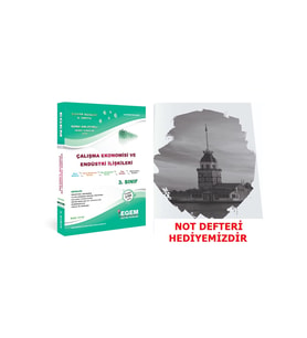 Egem Eğitim Yayınları Aöf Çalışma Ekonomisi ve Endüstri İlişkileri 3. Sınıf 6. Dönem (Bahar Dönemi) Konu Anlatımlı Soru (Çok Renkli)