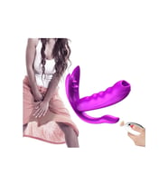 Şarjlı Kumandalı Isıtmalı G-Spot Klitoris Uyarıcı Dil Hareketli Giyilebilir 3 in 1 anl Vibratör