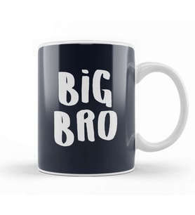 Brother Big Bro Slogan Kupa Bardak Porselen