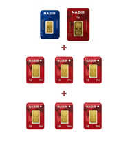 Nadir Gold 24 Ayar 13,5 Gram Altın (1 Ad 5 Gram Altın + 1 Ad 2,5 Gram Altın + 6 Ad 1 Gram Altın )