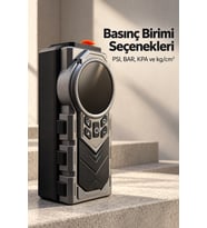 Farklı Basınç Birimleri Seçilebilen Dijital Lastik Şişirme Pompası