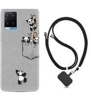 Vivo Y11S Y21S Y20 Y20S Y70 Kılıf Boyun Askılı Silikon Pandalar 1798