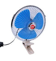 Araç Içi Vantilatör Oto Pervane 10" 24 Volt Uyumlu Mandallı Çakmaklık Girişli