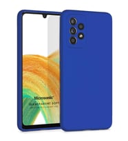 Microsonic Matte Silicone Samsung Galaxy A33 5G Kılıf Mavi