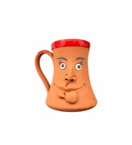 Kabartma Emojili El Yapımı Kupa Bardak