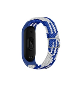 Mey İthalat® Mi Band 7 Kordon - Mavi-Beyaz