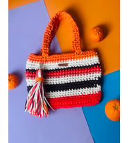 Handmade El Örgüsü Renkli Günlük Omuz Çantası